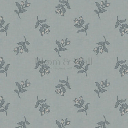 Luma Blooming Fields Sea Gray Wallpaper