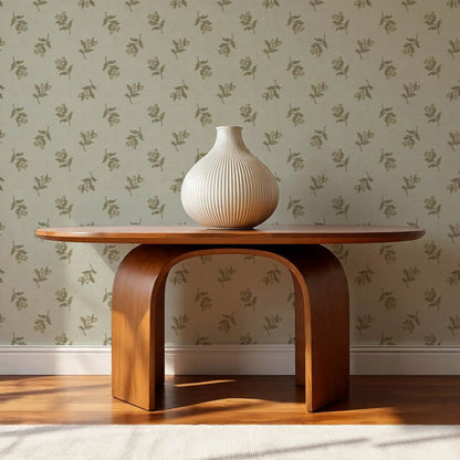 Luma Blooming Fields Olive Green Wallpaper