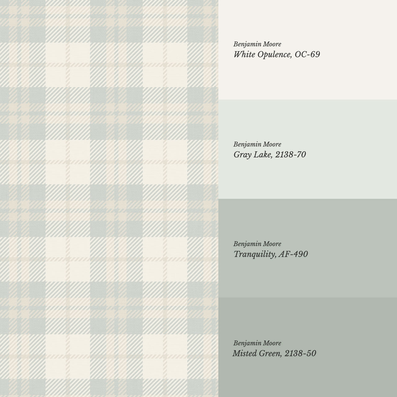 Lydia Plaid Seasalt Wallpaper