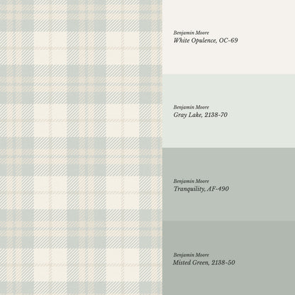 Lydia Plaid Seasalt Wallpaper