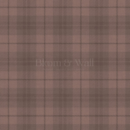 Lydia Plaid Burgundy Wallpaper
