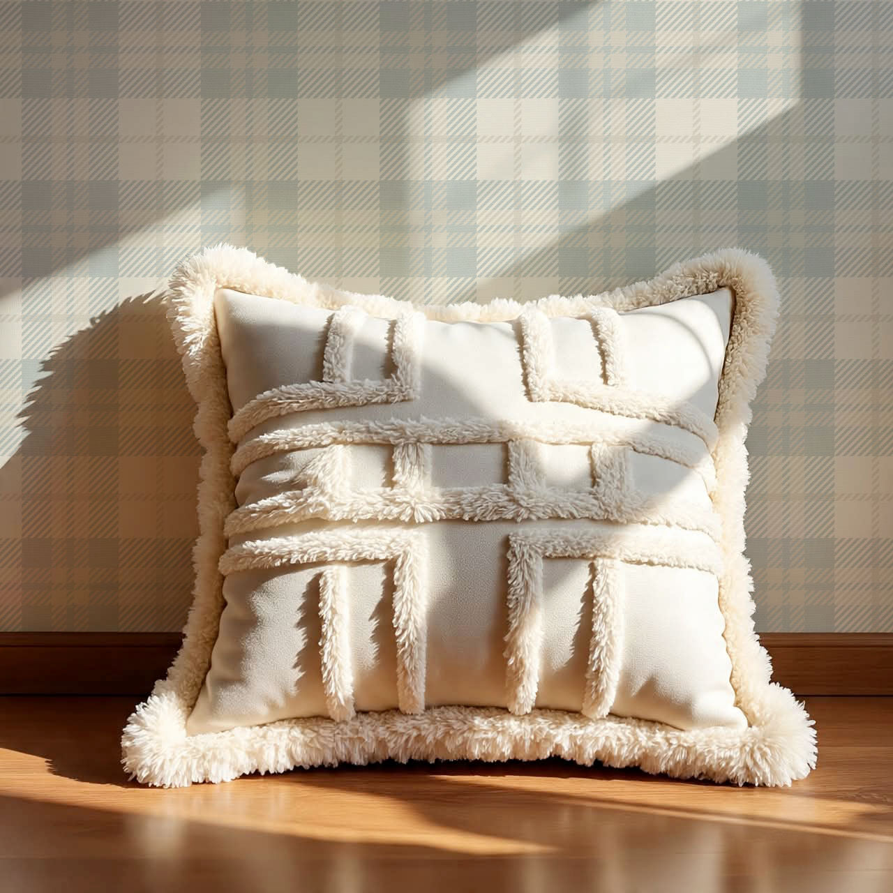 Lydia Plaid Seasalt Wallpaper