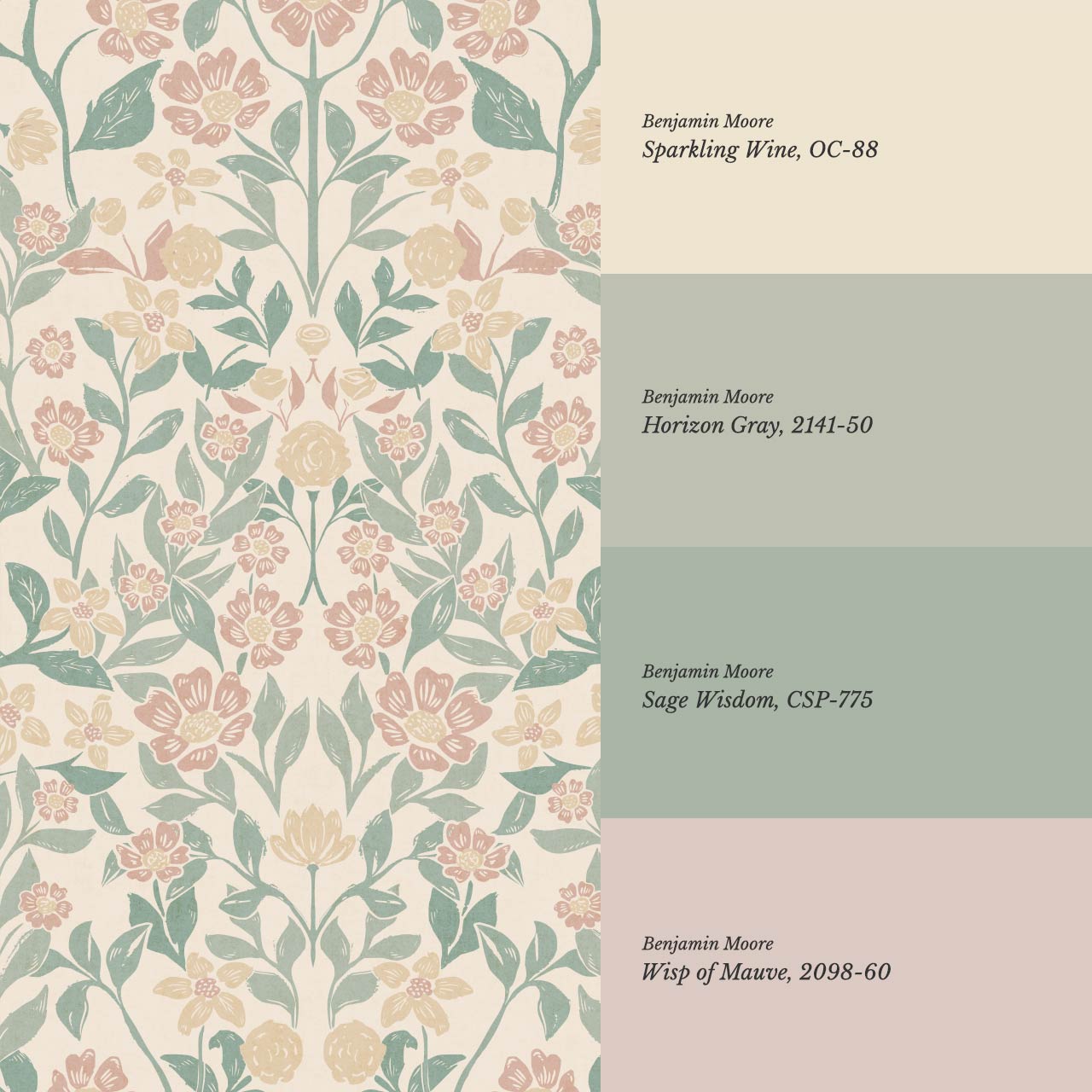 Lylou Blossom Beige Berry Wallpaper