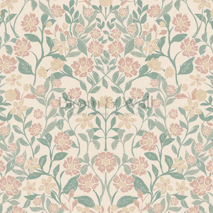 Lylou Blossom Beige Berry Wallpaper