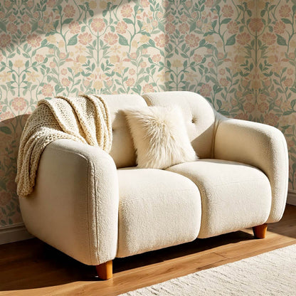 Lylou Blossom Beige Berry Wallpaper