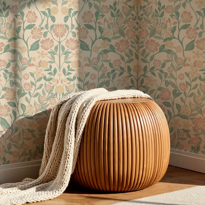 Lylou Blossom Beige Berry Wallpaper