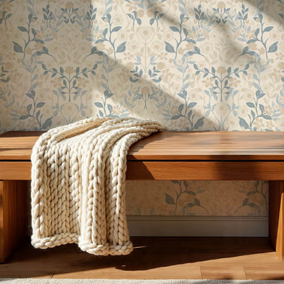 Lylou Blossom Sky Beige Wallpaper