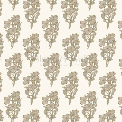 Mabel Field of Blooms Latte Stone Wallpaper