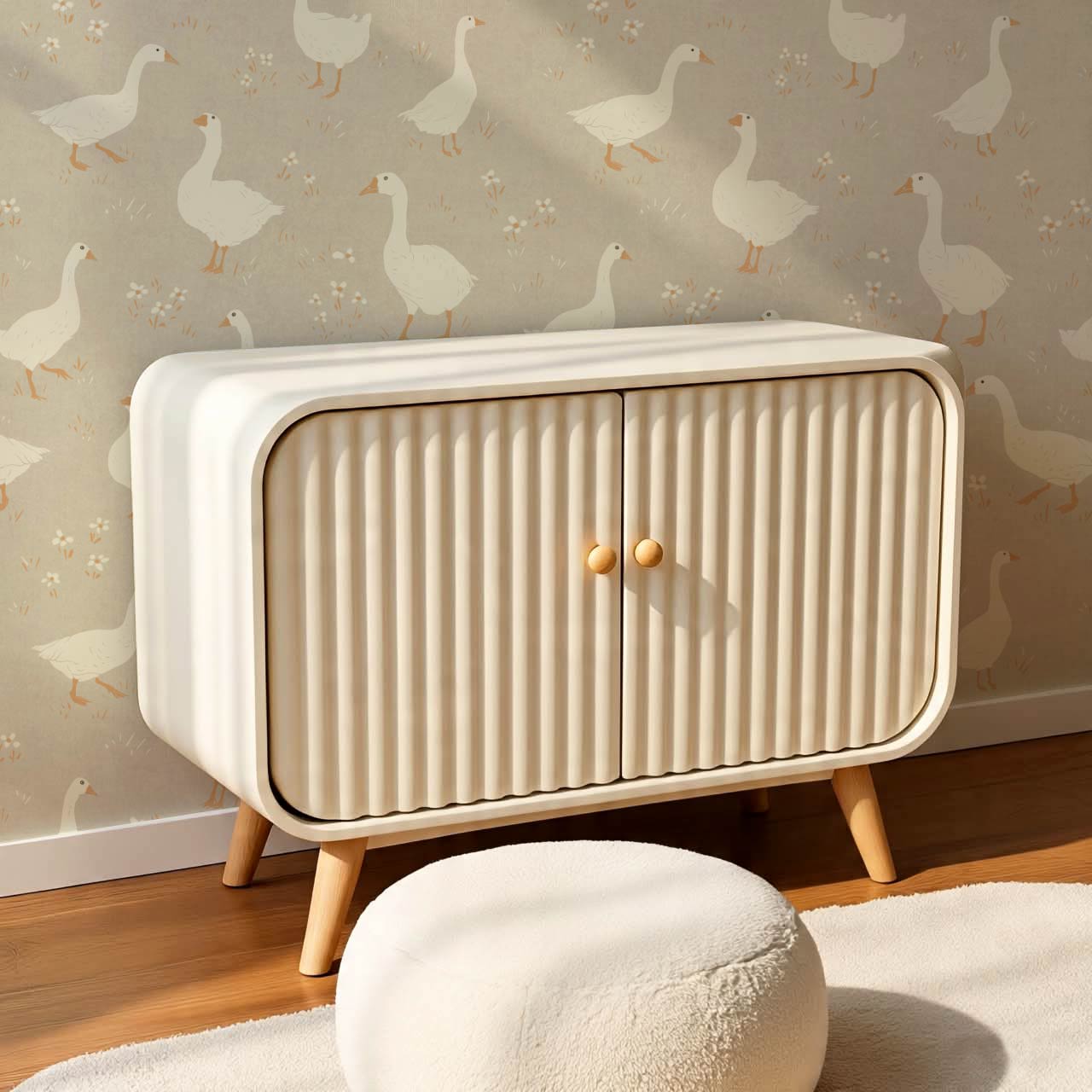 Mackenzie Silly Goose Sand Wallpaper