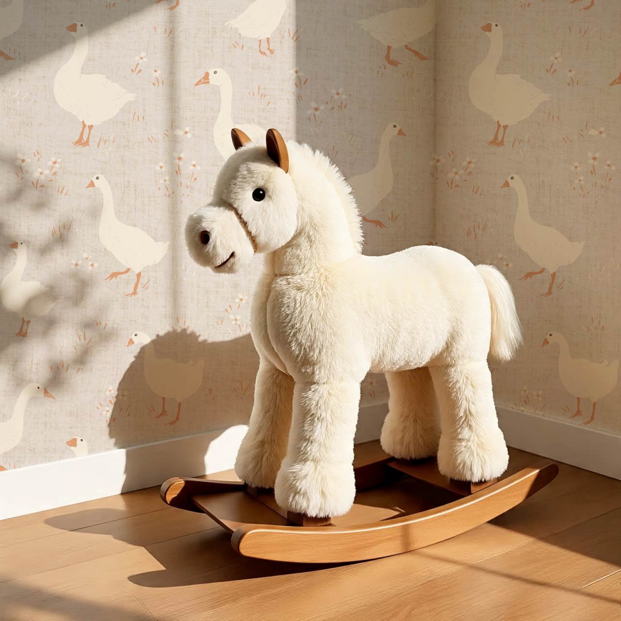 Mackenzie Silly Goose Peach Wallpaper