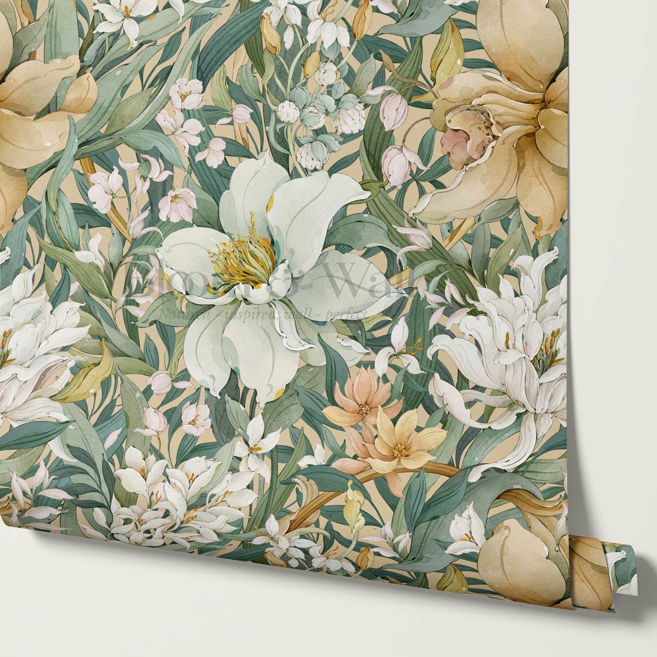 Madelle Blossom Botanica Almond Wallpaper