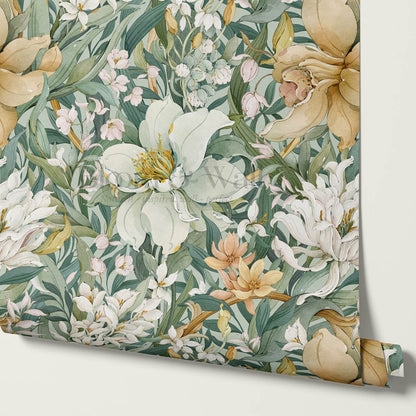 Madelle Blossom Botanica Light Mint Wallpaper