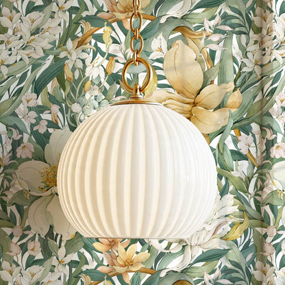 Madelle Blossom Botanica White Wallpaper