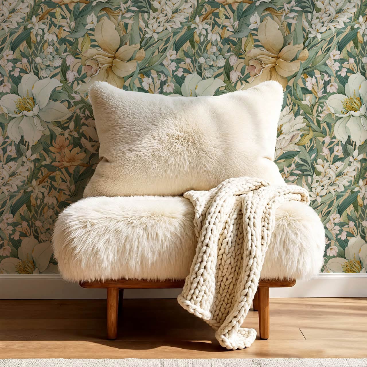 Madelle Blossom Botanica Almond Wallpaper