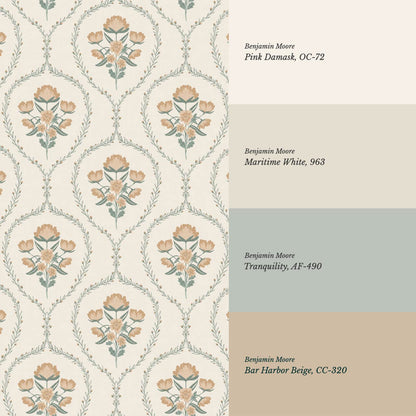 Maeve Country Florals Fawn Wallpaper
