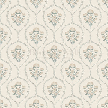 Maeve Country Florals Beige Wallpaper