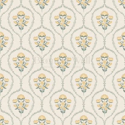 Maeve Country Florals Buttercup Wallpaper