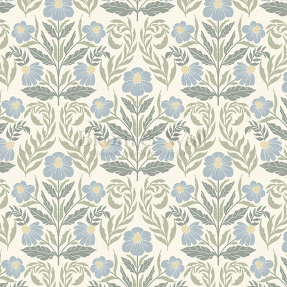 Maggie Daisy Days Green Sky Wallpaper