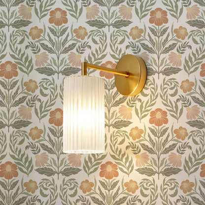 Maggie Daisy Days Green Clay Wallpaper