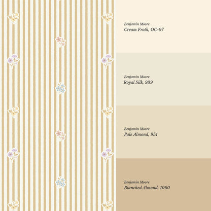 Maja Bloom Lane Cream Honey Wallpaper