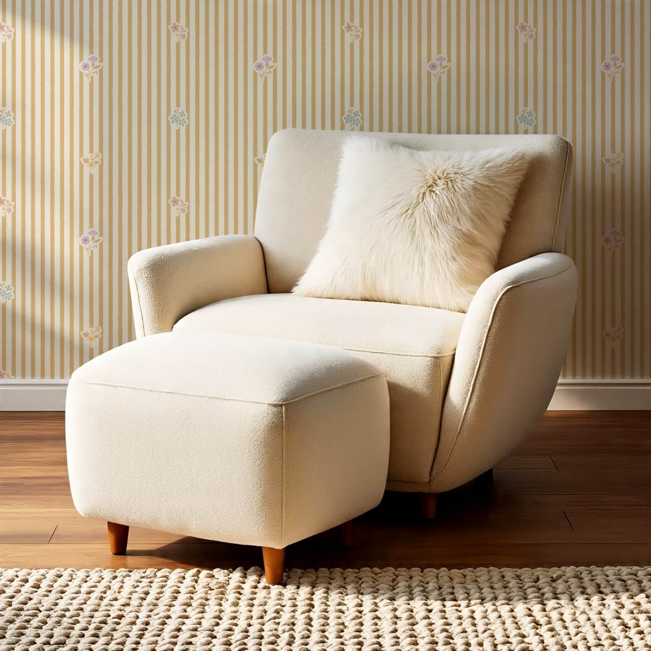 Maja Bloom Lane Cream Honey Wallpaper