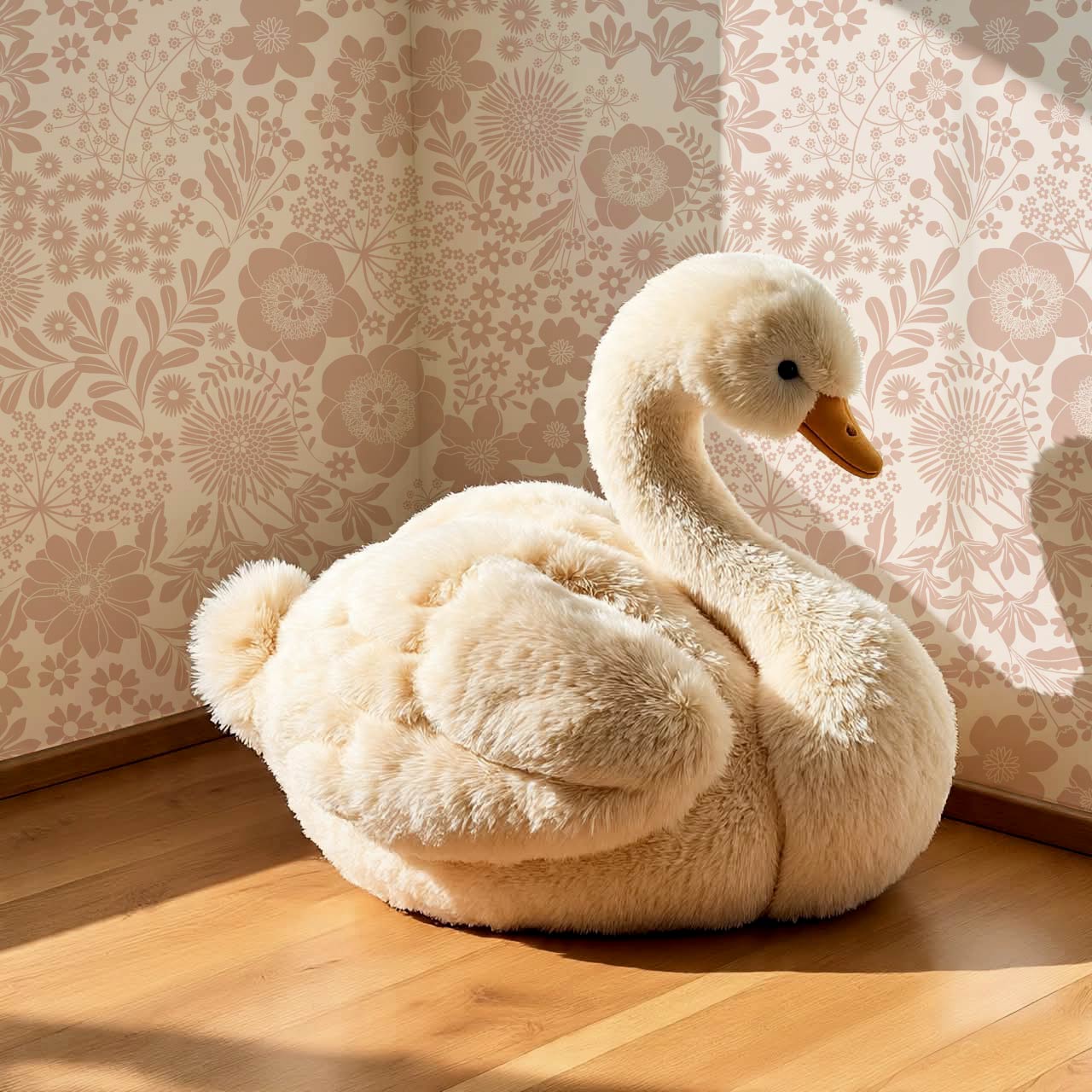 Malia Tossed Blooms Mauve Wallpaper