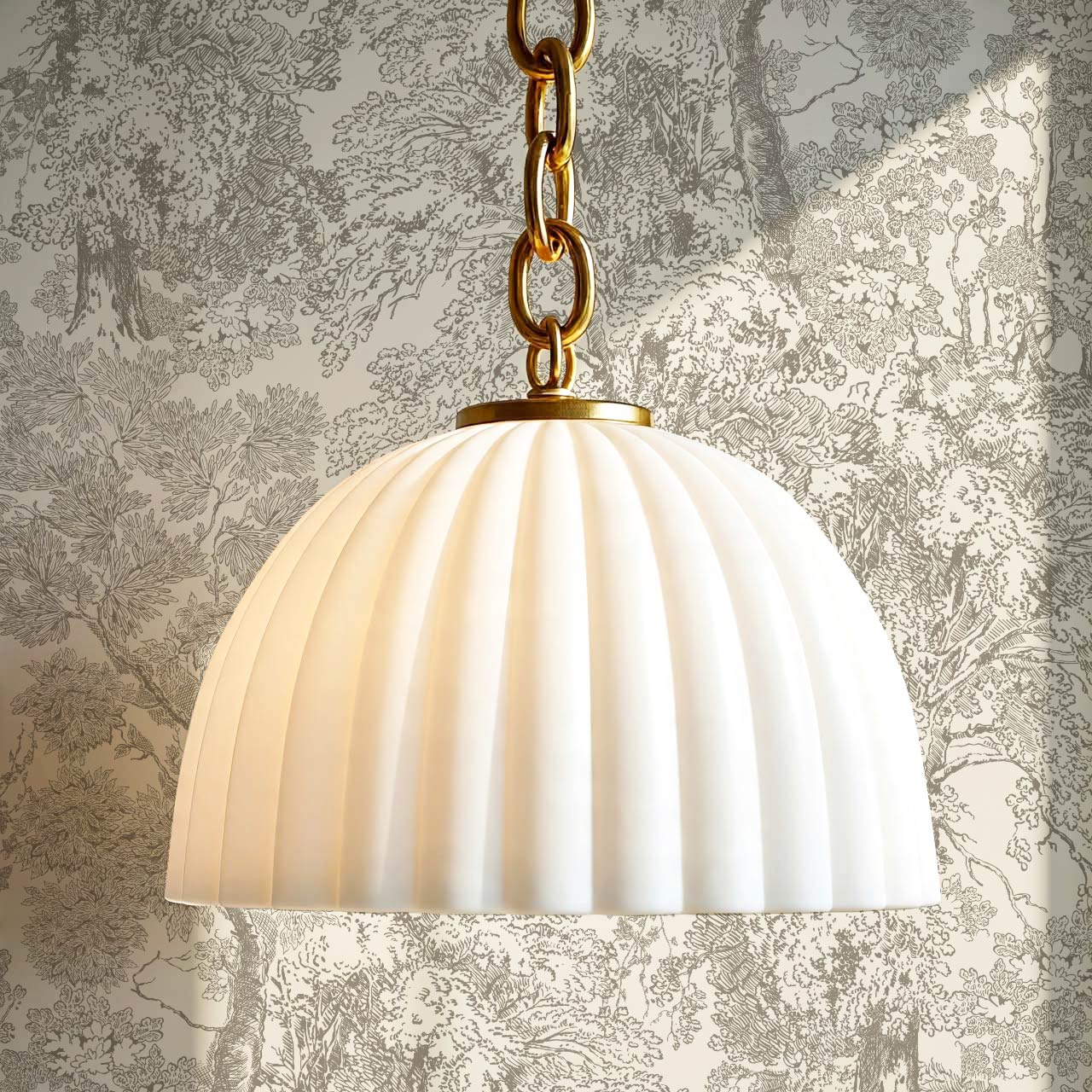 Manuela Heritage Forest Cream Taupe Wallpaper