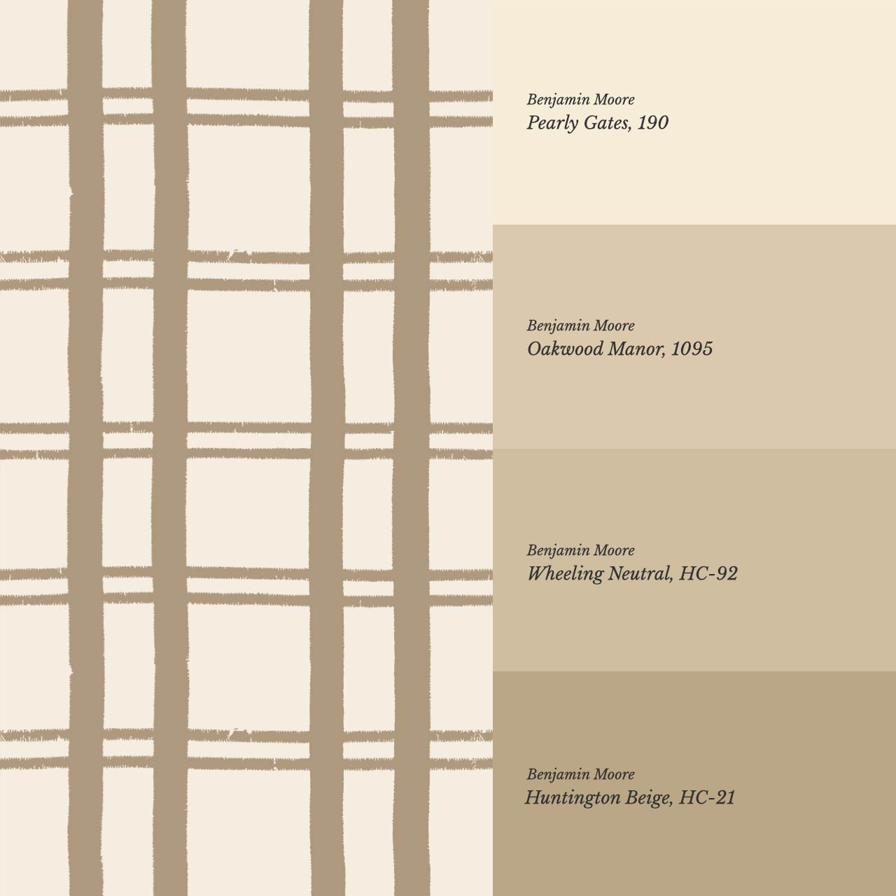 Marceline Plaid Neutral Wallpaper