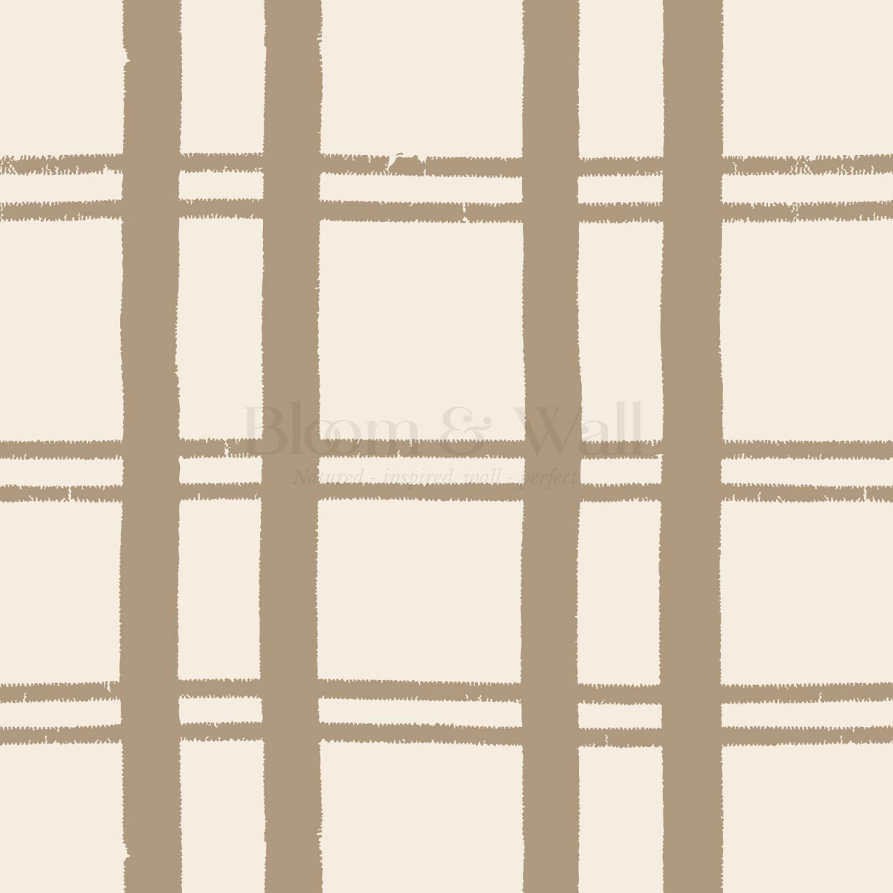 Marceline Plaid Neutral Wallpaper