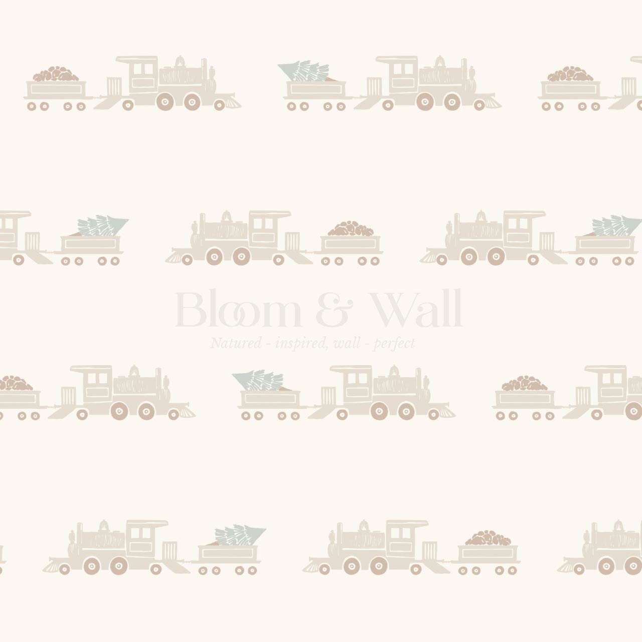 Marco Train Rider Oat Tan Wallpaper