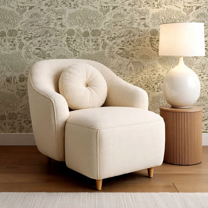 Margaux Countryside Lemon Toile Moss Green Wallpaper