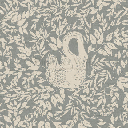 Margot Smoky Gray Swans Wallpaper