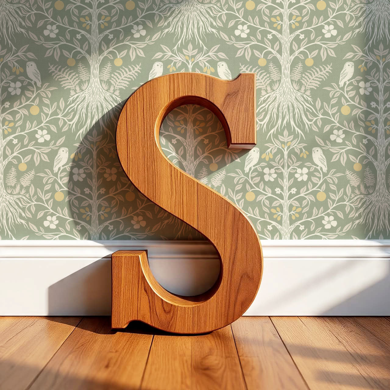Mariana Verdant Forest Sage Cream Wallpaper
