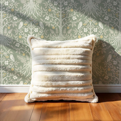Mariana Verdant Forest Sage Cream Wallpaper