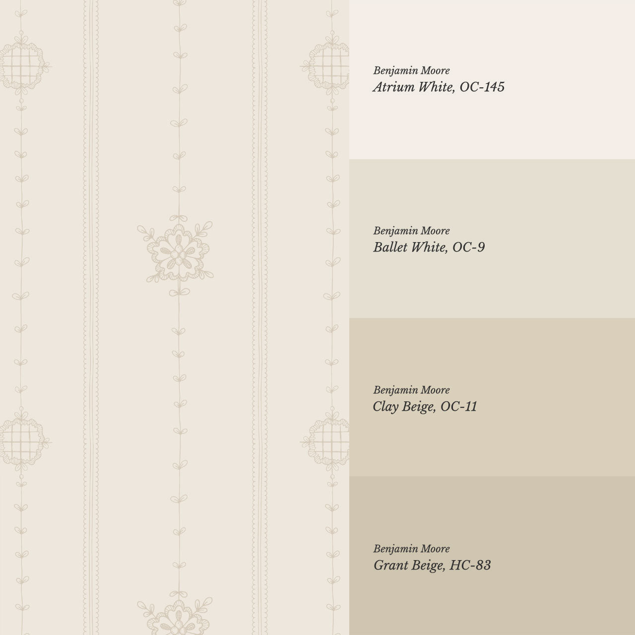 Mariella Granny’s Love Beige Wallpaper