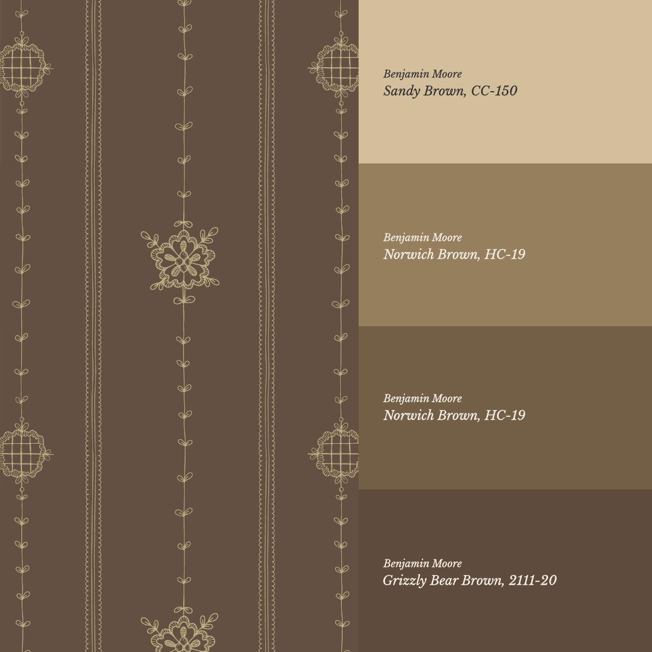 Mariella Granny’s Love Warm Clay Wallpaper