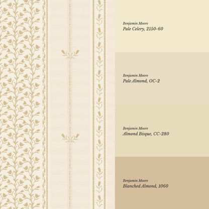 Marietta Tulip Honey Mustard Wallpaper