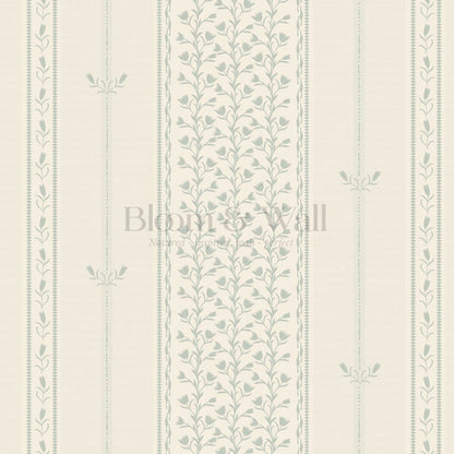Marietta Tulips Sage Butter Wallpaper