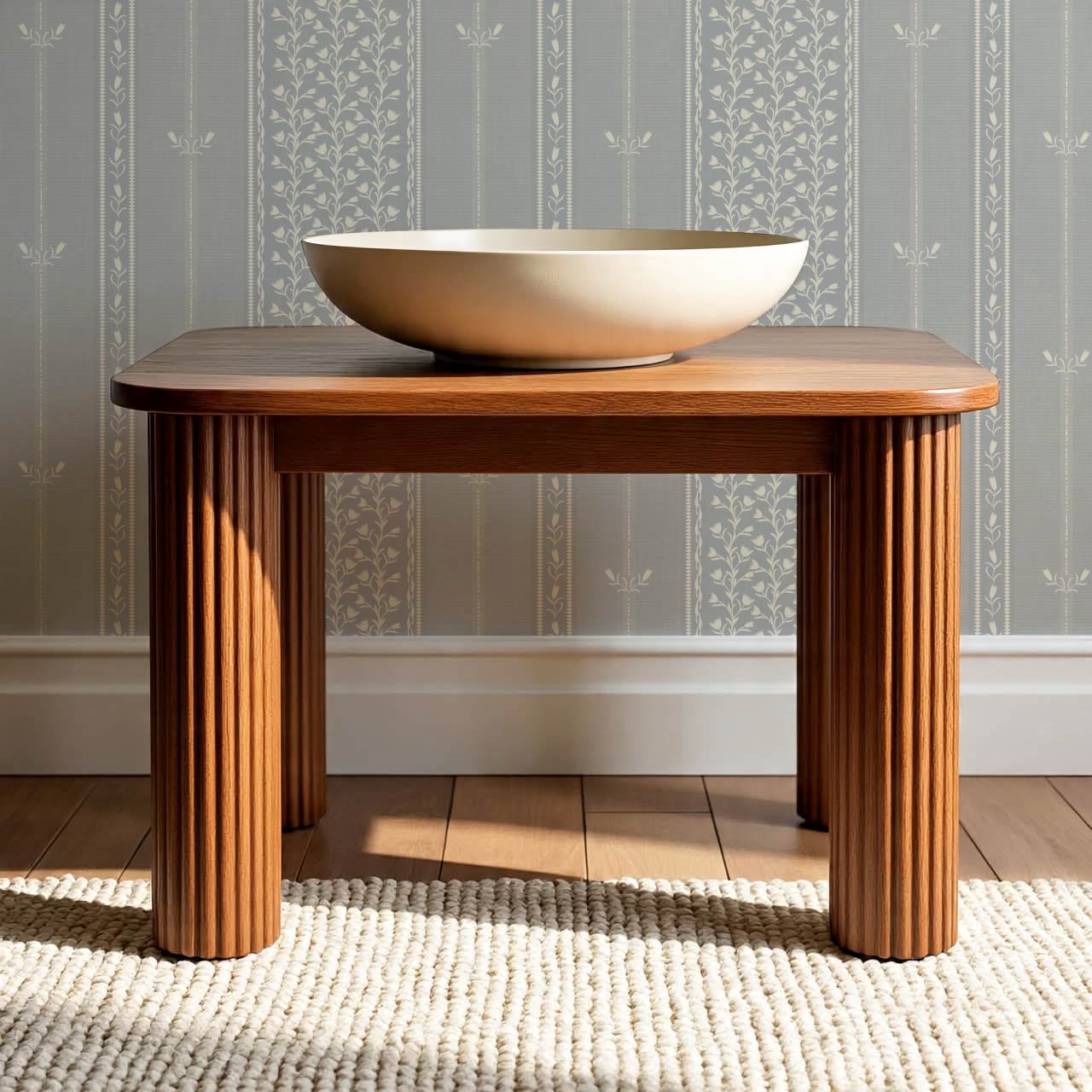 Marietta Tulip Dove Gray Wallpaper