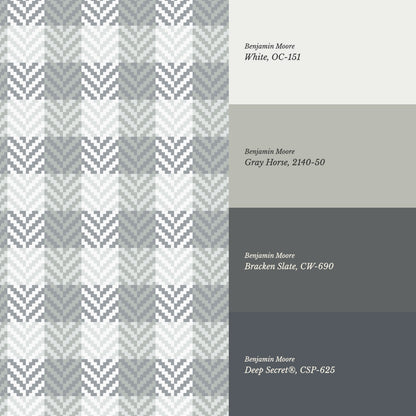 Marta Textured Check Plaid Slate Wallpaper