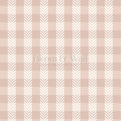Marta Textured Check Plaid Blush Wallpaper