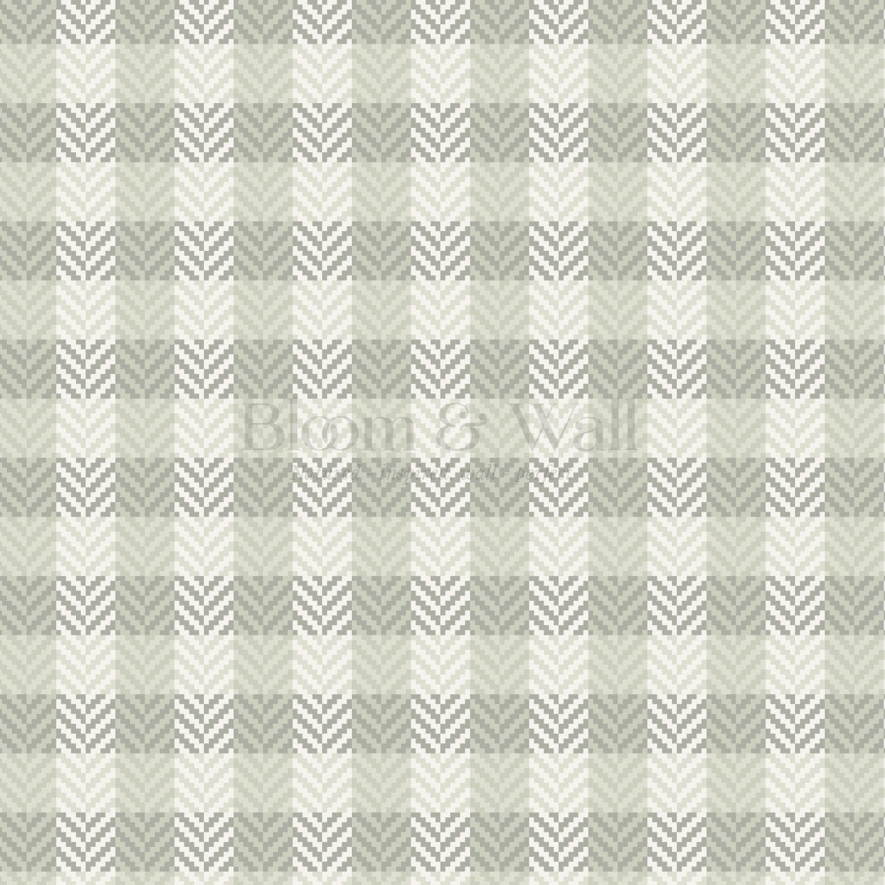 Marta Textured Check Plaid Sage Wallpaper