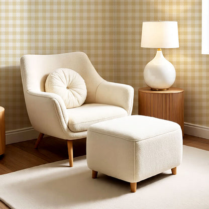 Marta Textured Check Plaid Gold Wallpaper