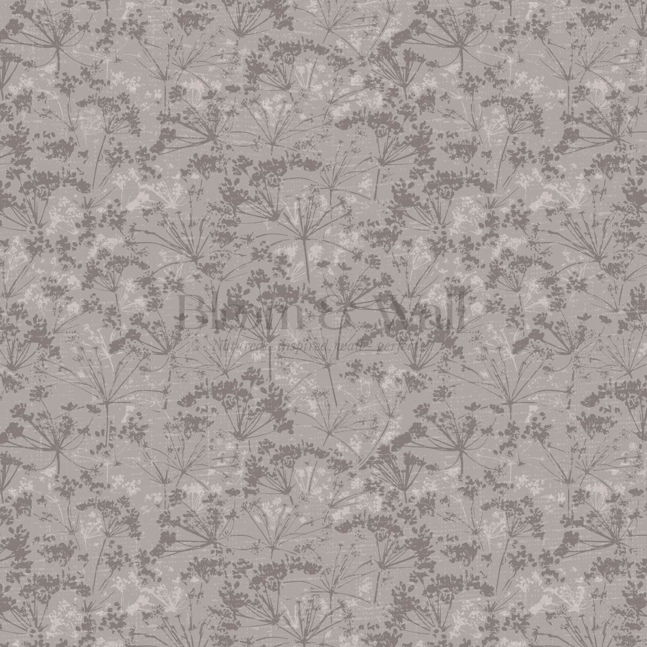 Matilda Pressed Queen Anne's Lace Pale Lilac Wallpaper