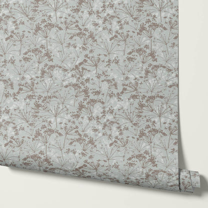 Matilda Pressed Queen Anne's Lace Dove Wallpaper