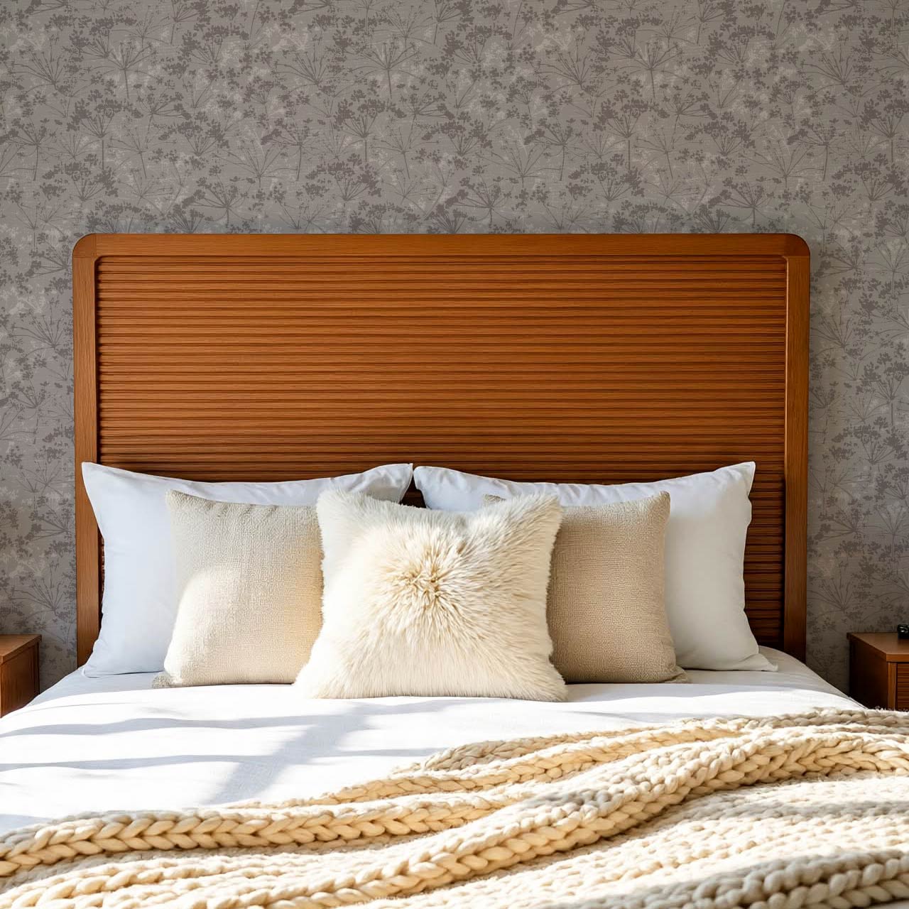 Matilda Pressed Queen Anne's Lace Pale Lilac Wallpaper