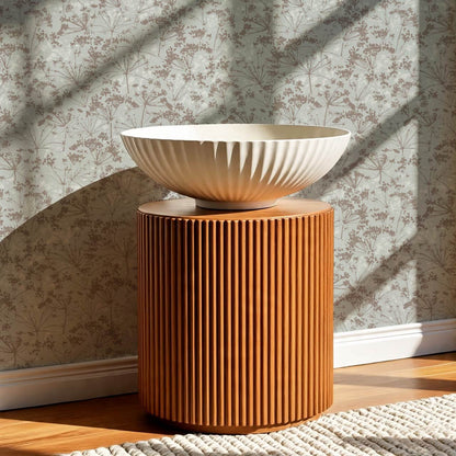 Matilda Pressed Queen Anne's Lace Dove Wallpaper