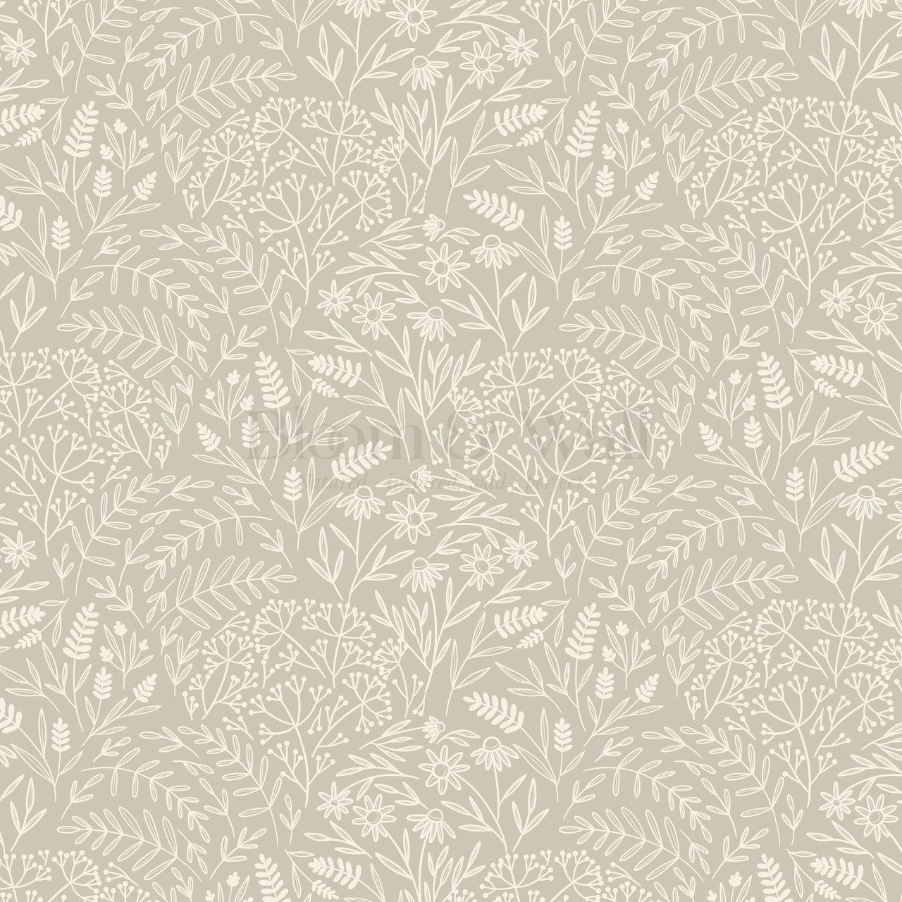 Maya Delicate Florals Olive Wallpaper