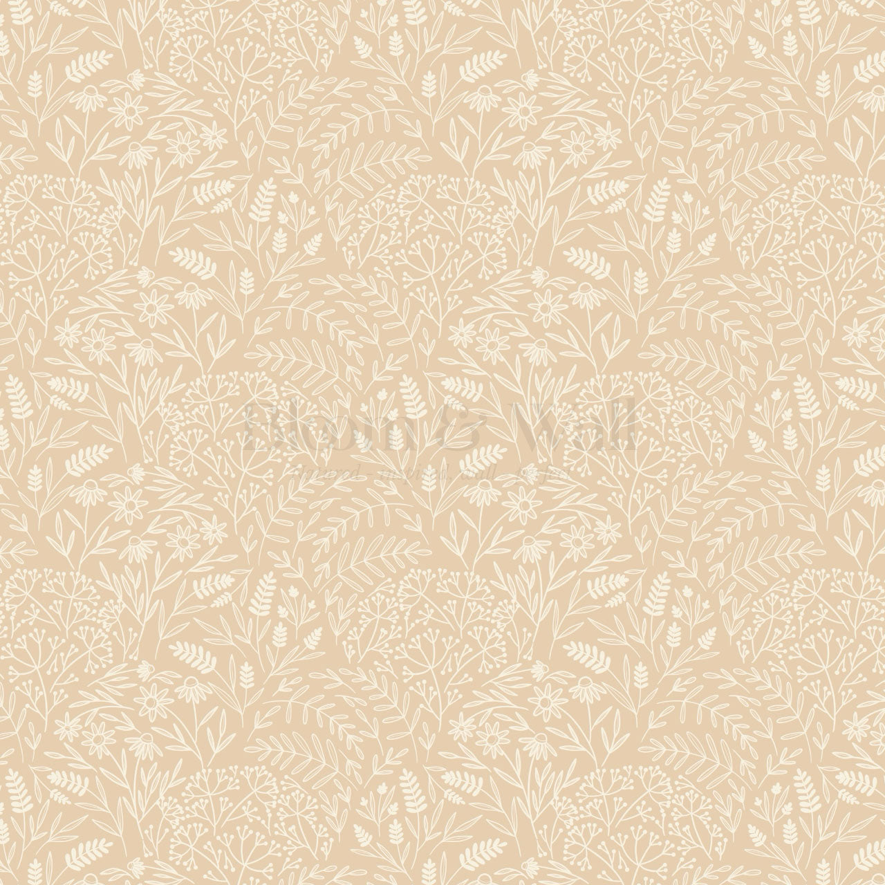 Maya Delicate Florals Coral Wallpaper