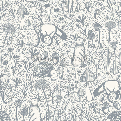 Meadow Woods Of Whimsy Slate Wallpaper